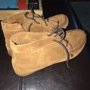 Brand new moccasin booties size 9